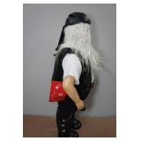 Decorative Biker Fabric Santa