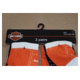 *2* 3-Packs of Kids Harley Davidson Socks -Shoe Sizes 9/10 & 7/8