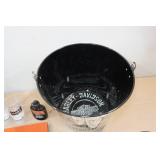 Assorted Harley Davidson -Beer Bucket, Mug, Boot Mark Remover, Coasters