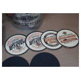 Assorted Harley Davidson -Beer Bucket, Mug, Boot Mark Remover, Coasters