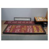 Assorted Home Décor -Signs, Memory Box, Ornament