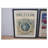 Assorted Collectables -Vintage Photographs, Meat Mallet, Framed Advertisements