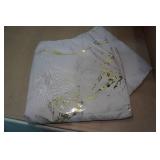 King Comforter with Pillowcases -Khaki Gold Metallic Marble