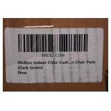 *4* Wellsin Shredded Memory Foam Chair Cushions -Dark Green