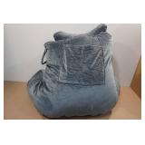 Sliguy Extra Large Reading Pillow Bed Rest with Detachable Neck Roll -Gray