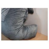 Sliguy Extra Large Reading Pillow Bed Rest with Detachable Neck Roll -Gray
