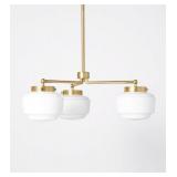 Hearth & Hand Brass 3-Light Chandelier 59.9" Tall