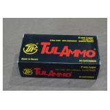 50 TulAmmo 9mm Luger 115 Gr FMJ Steel Case Ammo