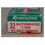 *31* Remington .32 Auto 71 Gr MC Ammo