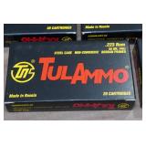 *100* TulAmmo .223 Rem 55 Gr FMJ Steel Case Ammo
