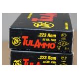 *100* TulAmmo .223 Rem 55 Gr FMJ Steel Case Ammo