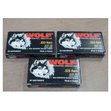 *60* Wolf .223 Rem 55 Gr FMJ Steel Case Ammo
