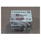 325 Federal Automatch .22 LR 40 Gr LRN Ammo