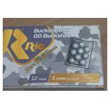 5 Rio 12 Gauge 2-3/4" 00 Buckshot Shotshells