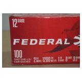 100 Federal Field & Target 12 Gauge 2-3/4" 8 Shot Shotshells