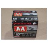 25 Winchester AA 20 Gauge 2-3/4" 7-1/2 Shot Shotshells