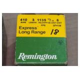 *18* Remington Express Long Range .410 Bore 3" 6 Shot Shotshells - Plus 3 2-1/2" 9 Shot