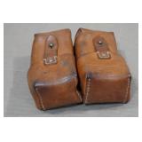 Vintage WWII German Dual Leather Ammo Pouch
