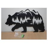 Lazer Cut Steel Bear Silhouette