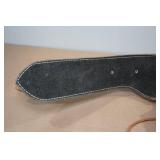 Leather Belt Gun Holster with Ammo Loops