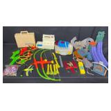 Great Lot of Toys - VTG and Modern. Bow and Arrows, Phone, Football Game, Helicopters, Darts, First Aid Case (empty) and Much More!!! - Excellent Condition