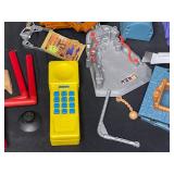Great Lot of Toys - VTG and Modern. Bow and Arrows, Phone, Football Game, Helicopters, Darts, First Aid Case (empty) and Much More!!! - Excellent Condition