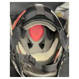 Goalie Gear inc. Helmet (does not inc cert stickers for competition use), HPG RBK JR-L Breezers, and Mesh Bag of Accesories