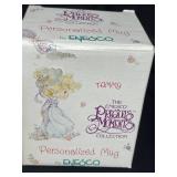 Lot of Precious Moments inc - "Wishing You Roads of Happiness", "Blessings From Above", "My Happiness" and "December" Mug