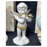 Excellent Condition Figurines inc Precious Moments and Cherished Teddies - "Happiness Divine", "Katie" CT, "Clown", Angel Figurine, Lefton China December Angel Figurine, "Dear God Kids" Figurine