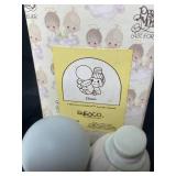 Excellent Condition Figurines inc Precious Moments and Cherished Teddies - "Happiness Divine", "Katie" CT, "Clown", Angel Figurine, Lefton China December Angel Figurine, "Dear God Kids" Figurine