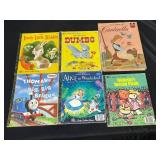 Little Golden Books - Dumbo, Cinderella, Thomas and the Big, Big, Bridge, Alice in Wonderland, Bialosky