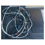 Panasonic Blu-Ray Disc Player w/ Various Cables, Cork Board, White Board