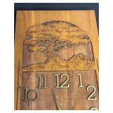 2 Clocks & Decorative Plate w/ Embossed Leaf (made in Columbia)