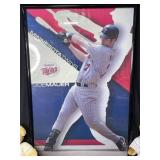 Hall of Famer - Joe Mauer Small Plaque, Framed Joe Mauer Poster, MN Twins Teddy Bear, UofMinn Teddy Bear, MN Twins Mini Baseball Bat