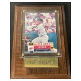 Hall of Famer - Joe Mauer Small Plaque, Framed Joe Mauer Poster, MN Twins Teddy Bear, UofMinn Teddy Bear, MN Twins Mini Baseball Bat