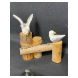 The Art of Chokin Plate w/ 24K Gold Edging Made in Japan, Large Variety of Animal Figurines (mixed materials), Magnets, Small Circular Wooden Storage Box and More!