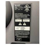 Sharp TV w/ Cords and Remote - 19.5"