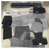 Carpeted Car Mats and Retractable Trunk Covers - Multiple Colors and Styles