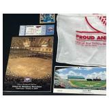 VTG MN Twins Collectibles and Memorabilia inc S. Erickson and R. Bush Trading Cards, Homer Hankies from Various Years, Twins Ticket from the Metrodome and More!!!