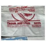 VTG MN Twins Collectibles and Memorabilia inc S. Erickson and R. Bush Trading Cards, Homer Hankies from Various Years, Twins Ticket from the Metrodome and More!!!