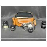 Camera - Pentax Me Super with Multiple Lenses and Case