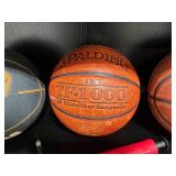 3 Basketballs and Manual Air Pump