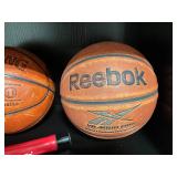 3 Basketballs and Manual Air Pump