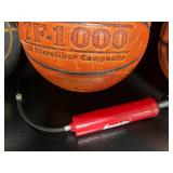3 Basketballs and Manual Air Pump