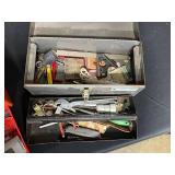 2 Old Toolboxes w/ Assortment of Old Tools & Hardware