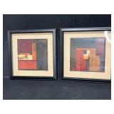 Fun and Colorful Framed Wall Art - 16"x16"