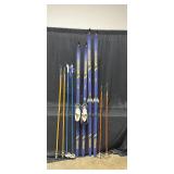3 Sets of Cross Country Skis, 1 Pair of Boots and 3 Sets of Poles