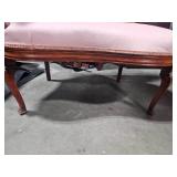 Unique Antique Carved Wood Settee