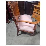 Unique Antique Carved Wood Settee