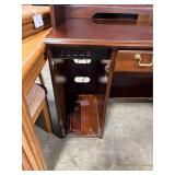 Hocker Furniture Large Dark Wood Corner Desk and Shelving Unit for Home Office (2pcs)